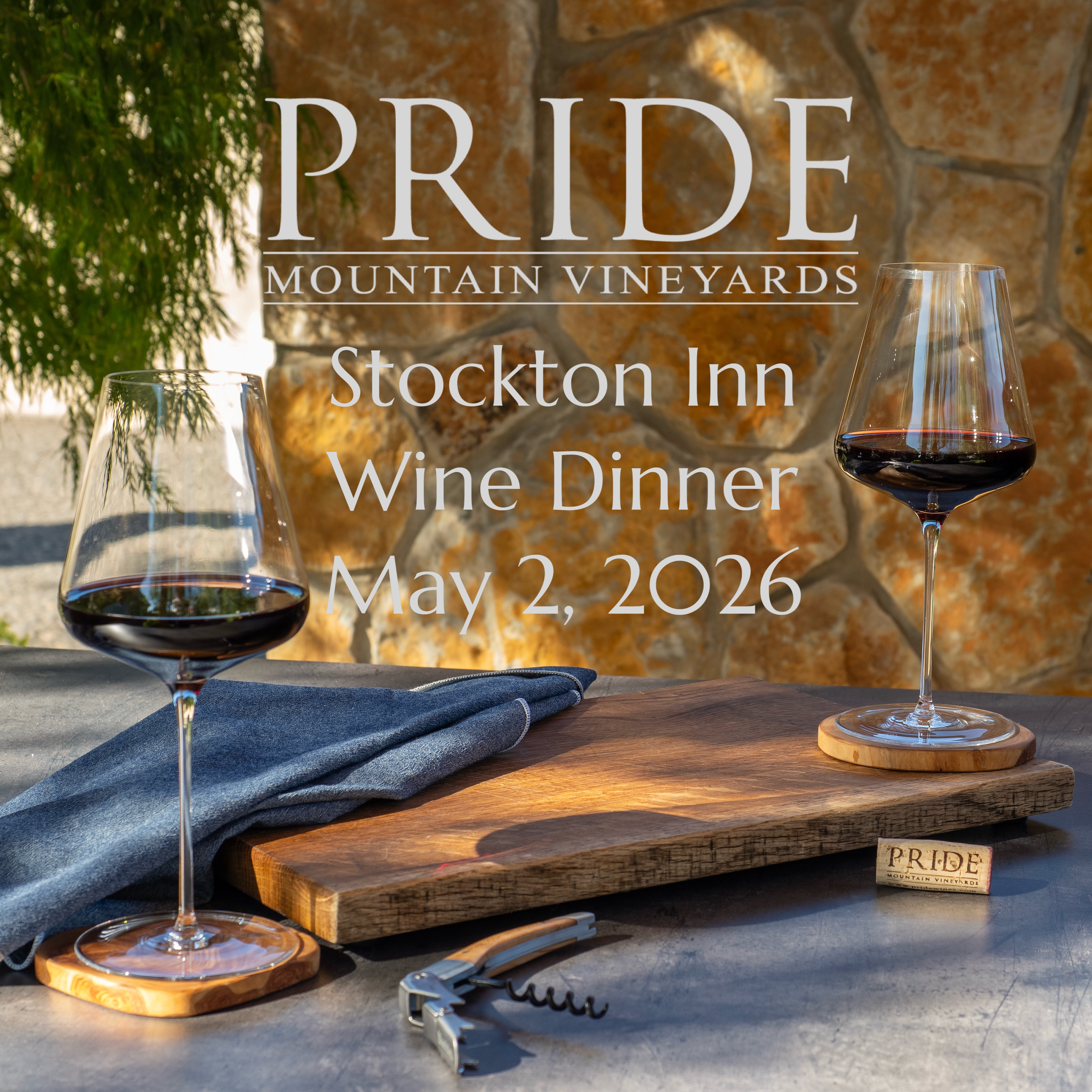 Pride Mountain Vineyards Wine Dinner at the Stockton Inn | Stockton, NJ