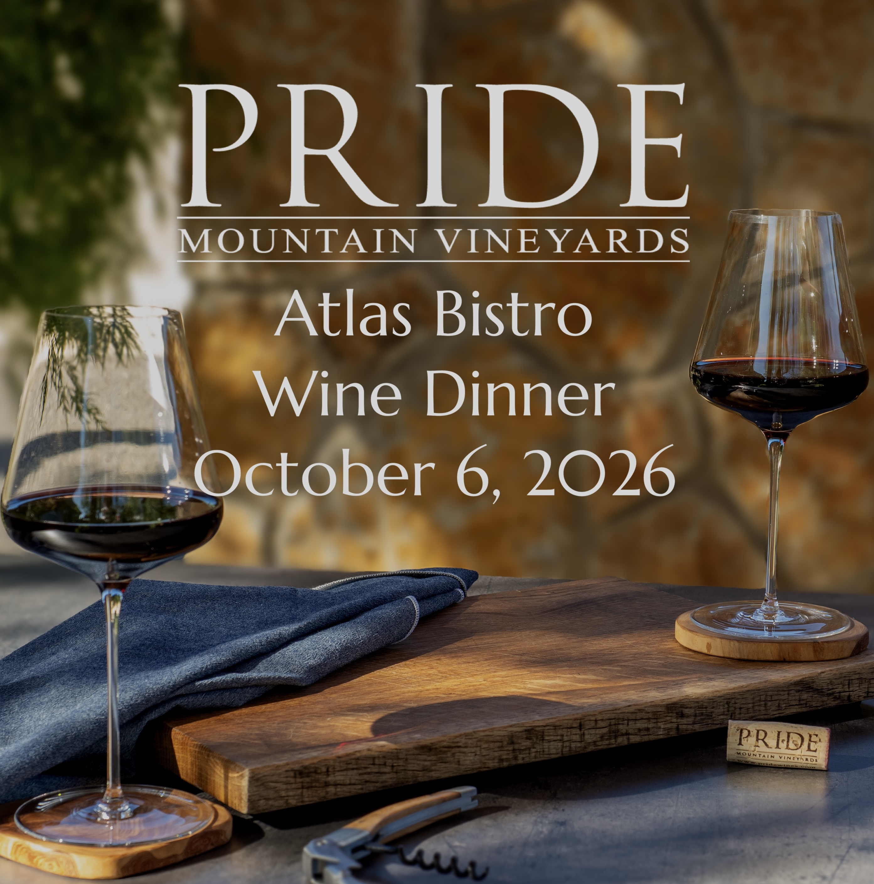 Pride Mountain Vineyards Wine Dinner at Atlas Bistro | Scottsdale, AZ